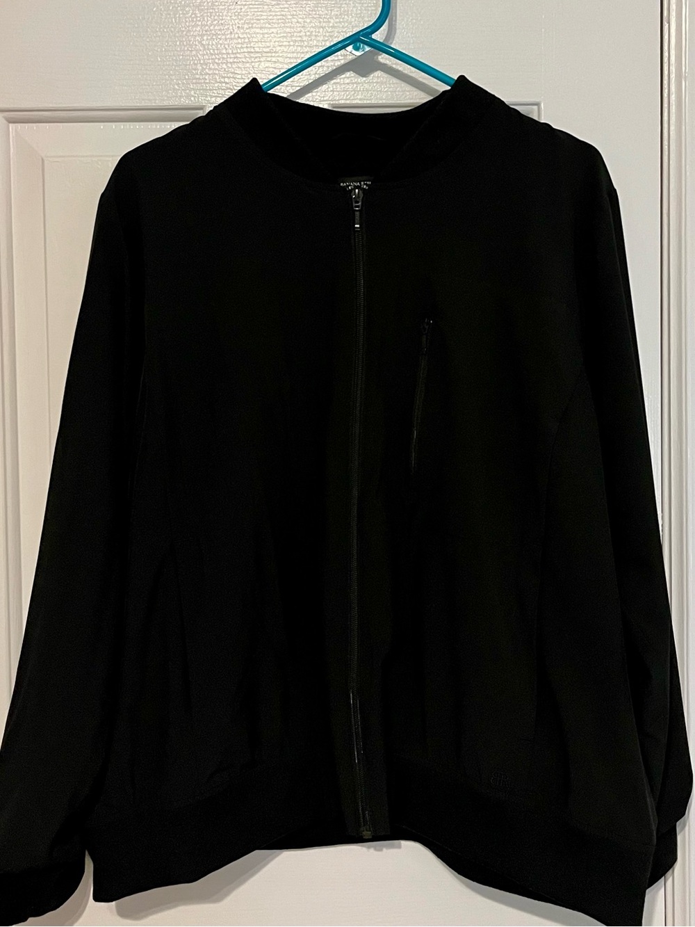 Banana Republic Black Zip Bomber Jacket